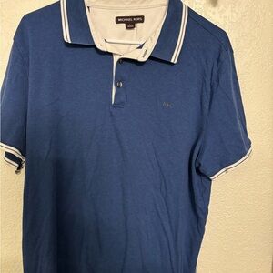 Michael Kors Blue Polo Shirt Sporty Design